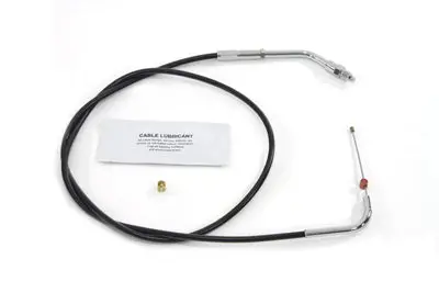 Black Throttle Cable With 36 Inch Casing - V-Twin Mfg. 1