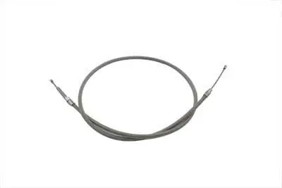 63.69 Inch Braided Stainless Steel Clutch Cable - V-Twin Mfg. 1