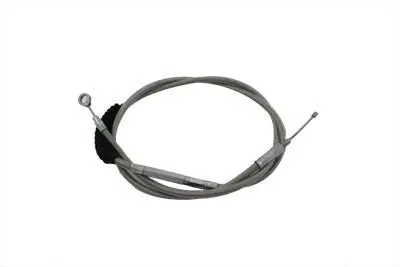 57.63 Inch Braided Stainless Steel Clutch Cable - V-Twin Mfg. 1