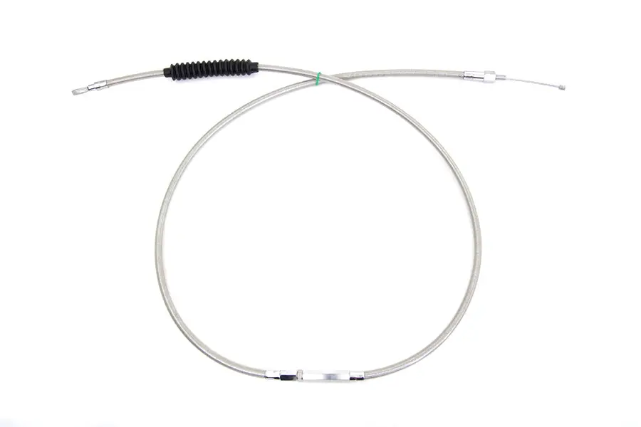 70.69 Inch Braided Stainless Steel Clutch Cable - V-Twin Mfg. 1