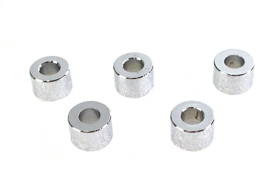 Chrome Spacers 3/8 Inch X 3/4 Inch X 1/2 Inch - V-Twin Mfg. 1