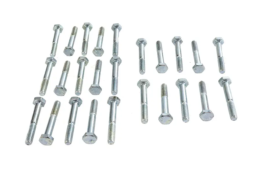 Hex Cap Bolts Zinc 1/4 Inch X 1-3/4 Inch - V-Twin Mfg. 1