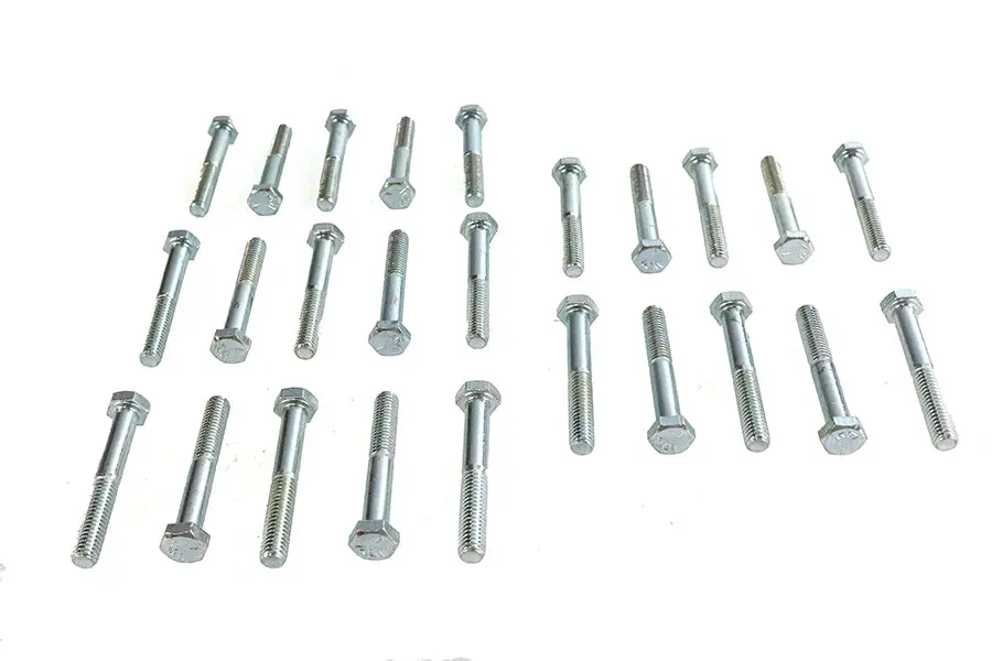 Hex Cap Bolts Zinc 5/16 Inch X 2-1/4 Inch - V-Twin Mfg. 1