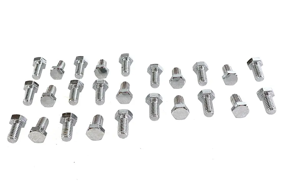 Hex Cap Bolts Zinc 3/8 Inch X 3/4 Inch - V-Twin Mfg. 1