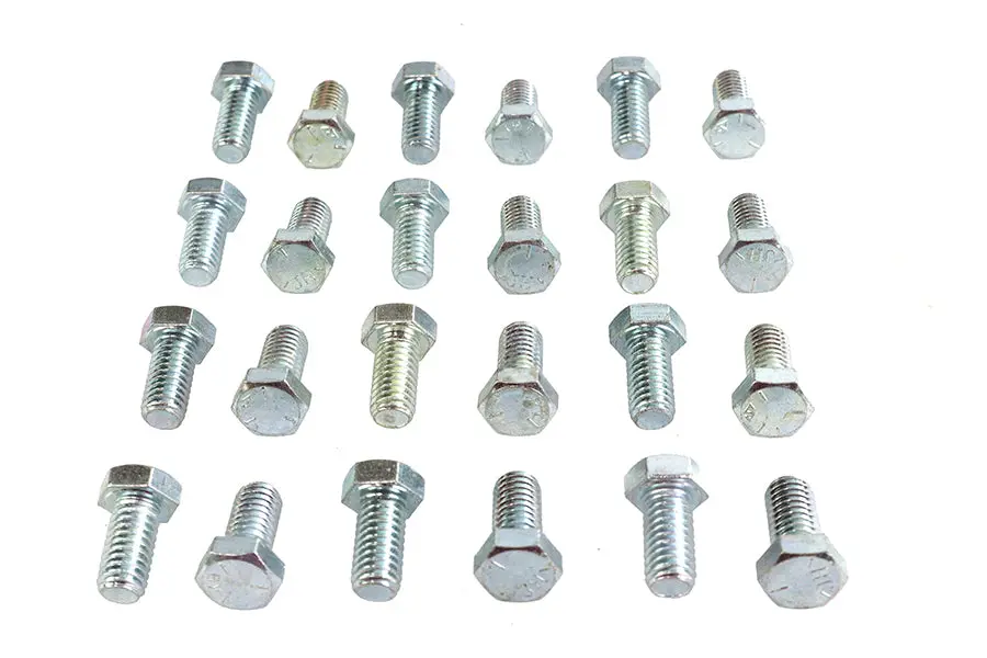 Hex Cap Bolts Zinc 3/8 Inch X 3/4 Inch - V-Twin Mfg. 1