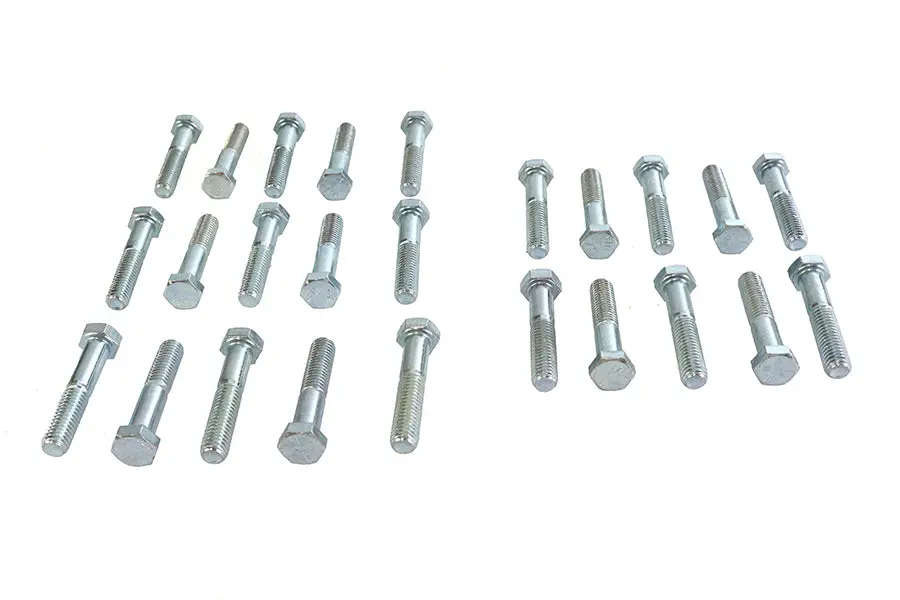 Hex Cap Bolts Zinc 3/8 Inch X 2 Inch - V-Twin Mfg. 1
