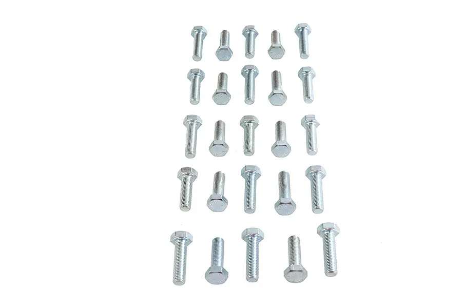 Hex Cap Bolts Zinc 5/16 Inch X 1 Inch - V-Twin Mfg. 1