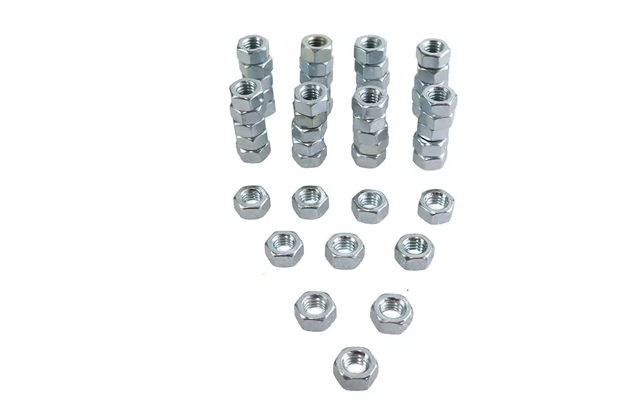 Zinc Hex Nuts 5/16 Inch-18 Standard - V-Twin Mfg. 1