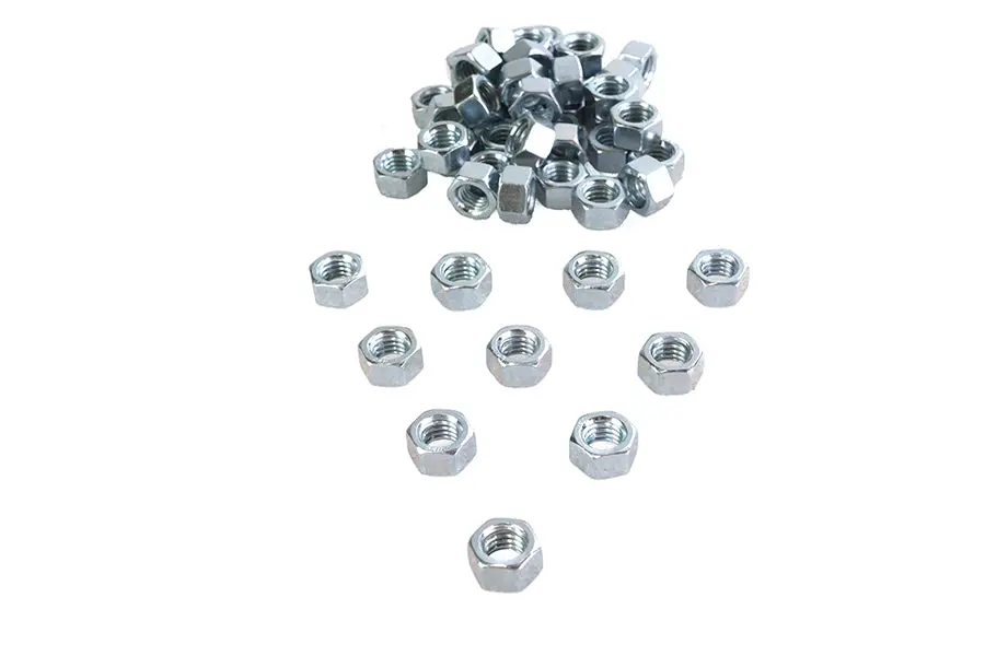 Zinc Hex Nuts 3/8 Inch-16 Standard - V-Twin Mfg. 1