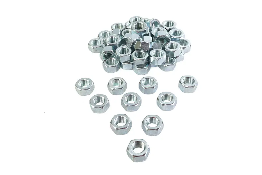 Zinc Hex Nuts 7/16 Inch-20 Standard - V-Twin Mfg. 1