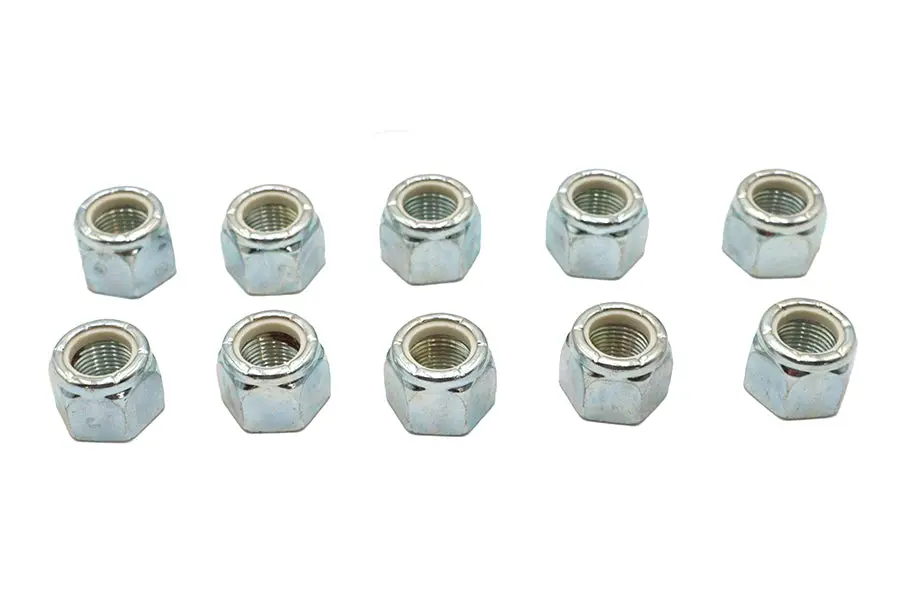 Zinc Hex Nuts 5/8 Inch-18 Nyloc - V-Twin Mfg. 1