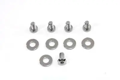 Primary Derby Screw Kit Chrome - V-Twin Mfg. 1