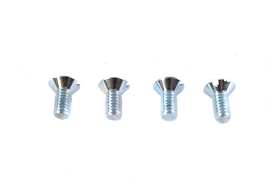 8-32 X 3/8 Inch Flat Head Slotted Screw Zinc - V-Twin Mfg. 1