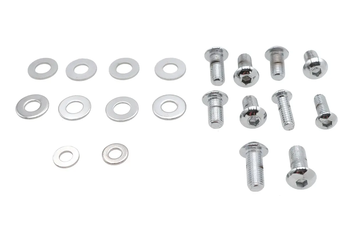 Headlamp Cowl Screw Kit Polished Chrome - V-Twin Mfg. 1