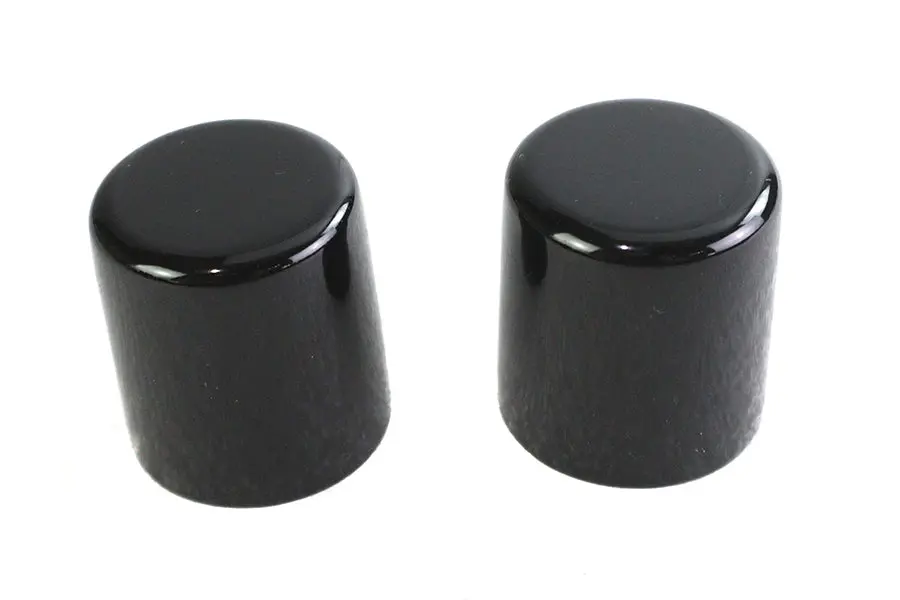 Large Magnetic Docking Points Cover Set Gloss Black - V-Twin Mfg. 1