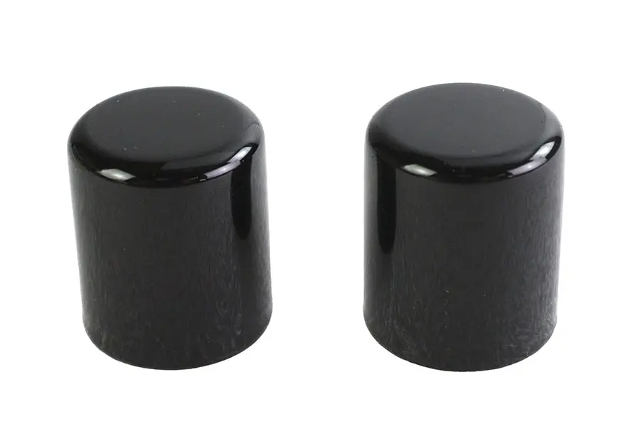 Small Magnetic Docking Points Cover Set Gloss Black - V-Twin Mfg. 1