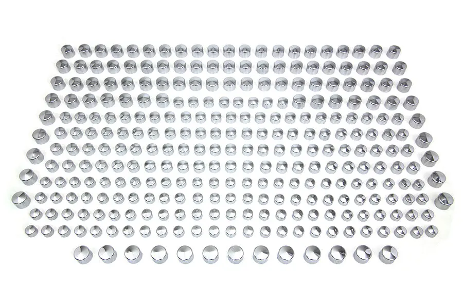 Wyatt Gatling Chrome Cap Assortment - V-Twin Mfg. 1