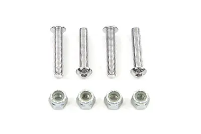 Button Head Chrome Screw Set - V-Twin Mfg. 1