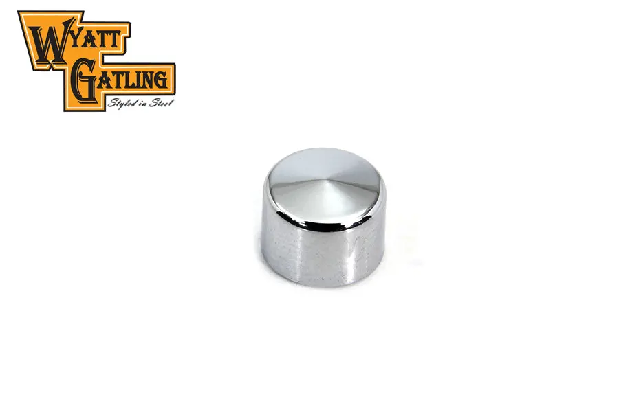 Wyatt Gatling Chrome Allen Head Bolt Caps 1/4 Inch - V-Twin Mfg. 1