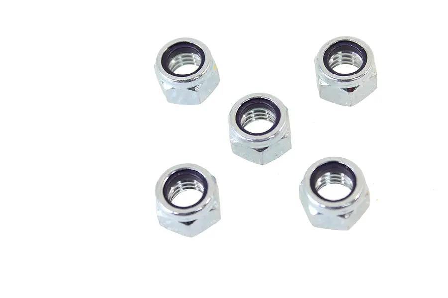 Zinc Plated 7/16 Inch-14 Nyloc Lock Nut - V-Twin Mfg. 1