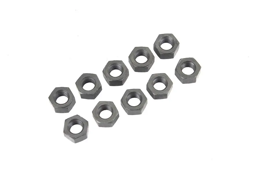 Parkerized Hex Nut 5/16 Inch-24 - V-Twin Mfg. 1