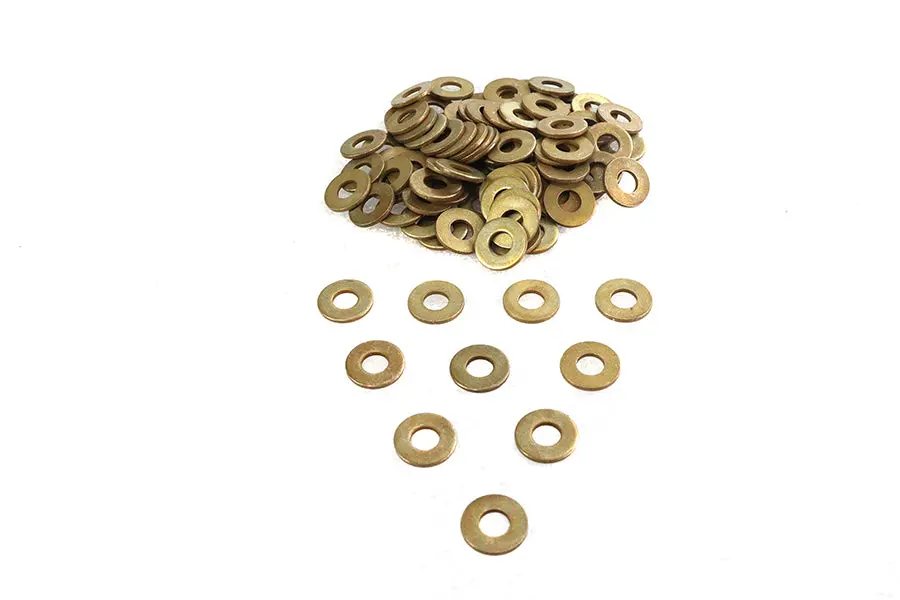 Cadmium Plated 1/4 Inch Flat Washers - V-Twin Mfg. 1