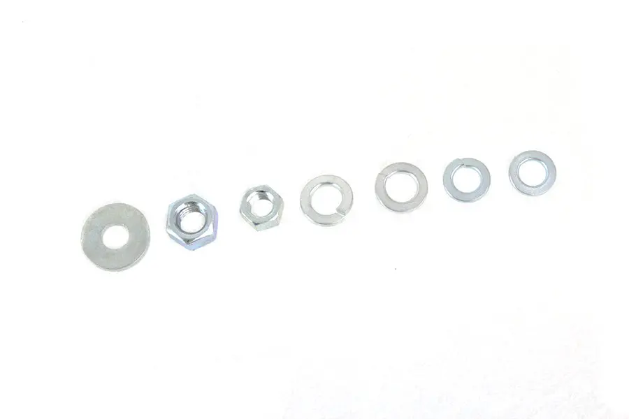 Spring Fork Nut And Washer Kit Zicad Plated - V-Twin Mfg. 1