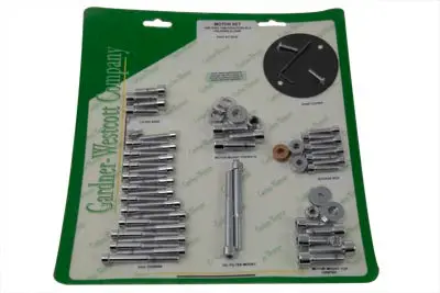 Engine Dress Up Screw Kit Allen Chrome - V-Twin Mfg. 1