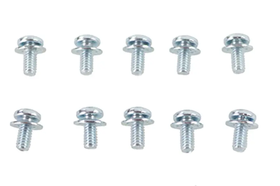 Panhead Screw With Spring Lock Washer Steel - V-Twin Mfg. 1