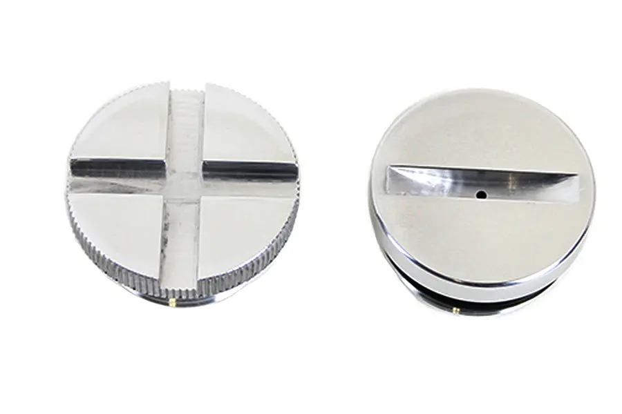 Polished Primary Cover Cap Set - V-Twin Mfg. 1