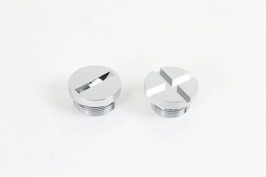 Chrome Primary Cover Cap Set - V-Twin Mfg. 1