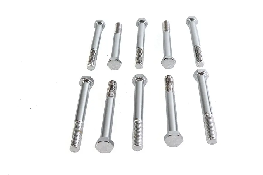 Hex Cap Bolt Chrome 3/8 Inch X 3-1/2 Inch - V-Twin Mfg. 1