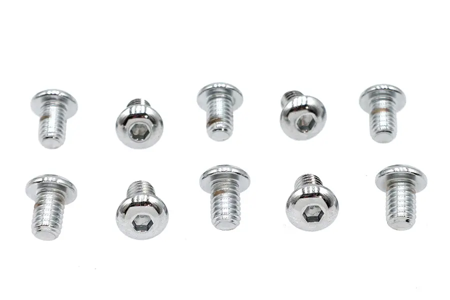Allen Button Head Screws Chrome 5/16 Inch X 1/2 Inch - V-Twin Mfg. 1