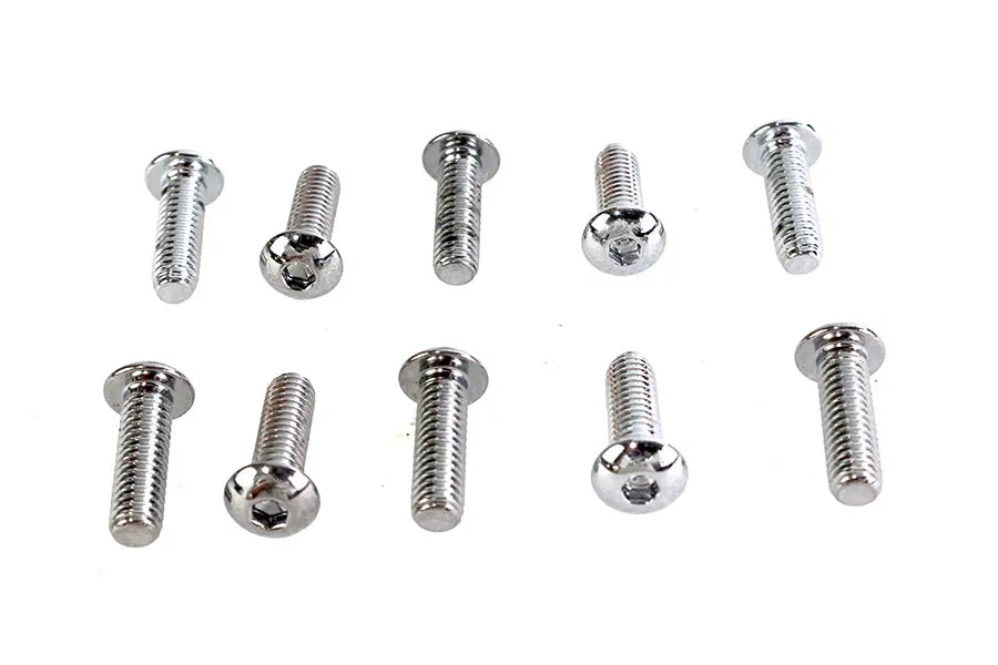 Allen Button Head Screws Chrome 5/16 Inch X 1 Inch - V-Twin Mfg. 1