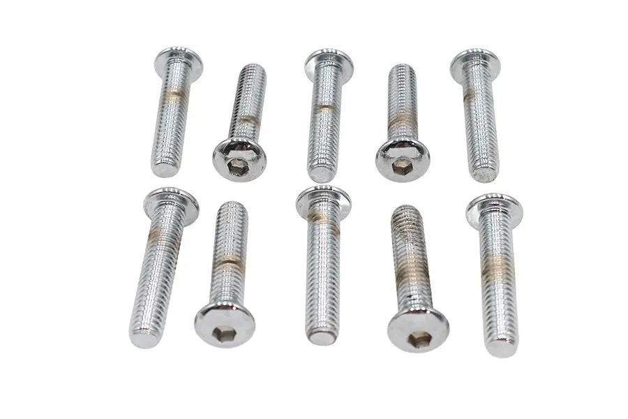 Allen Button Head Screws Chrome 5/16 Inch X 1-1/2 Inch - V-Twin Mfg. 1
