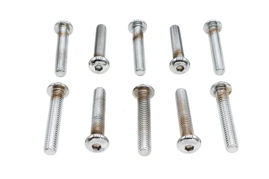 Allen Button Head Screws Chrome 5/16 Inch X 1-3/4 Inch - V-Twin Mfg. 1