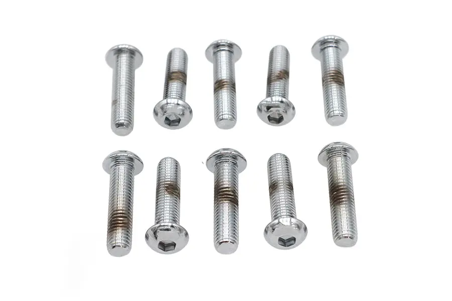 Allen Button Head Screws Chrome 1/4 Inch X 1 Inch - V-Twin Mfg. 1