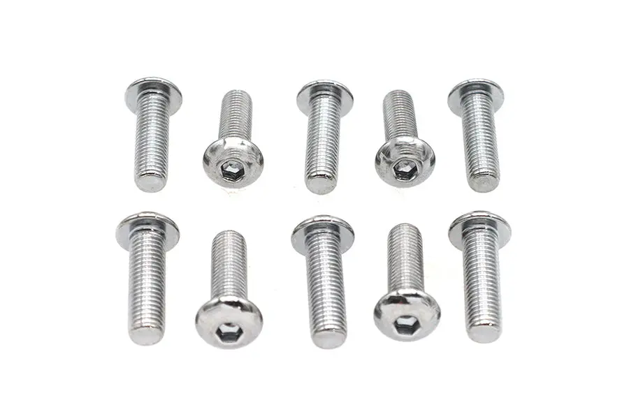 Allen Button Head Screws Chrome 5/16 Inch X 1 Inch - V-Twin Mfg. 1