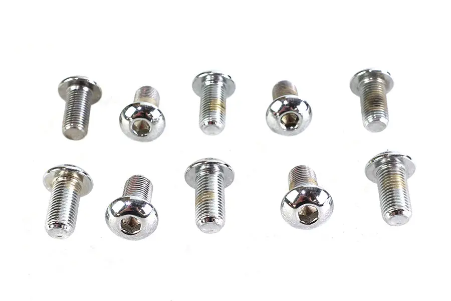 Allen Button Head Screws Chrome 3/8 Inch X 3/4 Inch - V-Twin Mfg. 1
