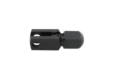 Lower Brake Cable Clamp Black - V-Twin Mfg. 1