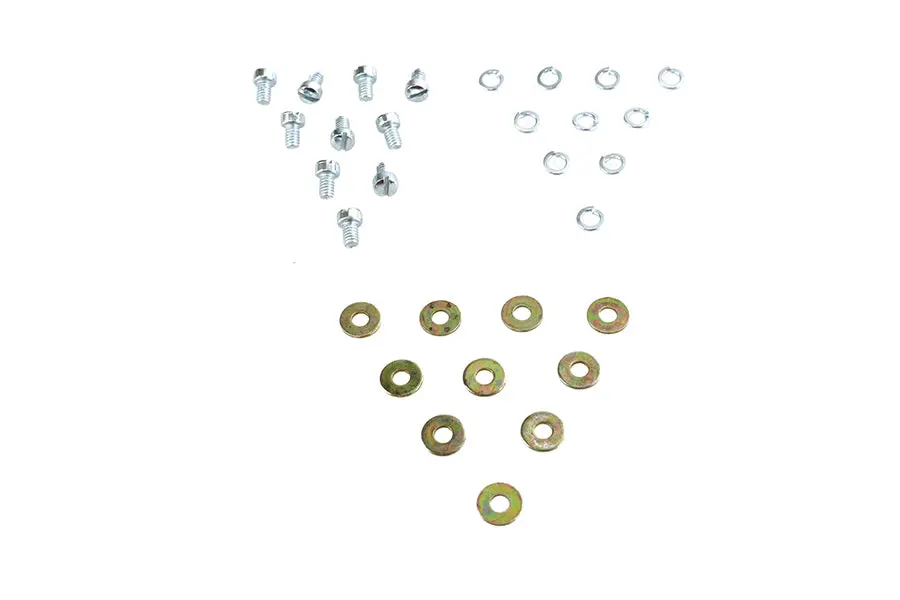 Ignition Points Plate Mount Screw Set Zinc - V-Twin Mfg. 1