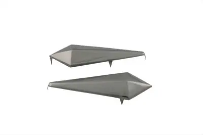 Spear Saddlebag Spots Nickel - V-Twin Mfg. 1