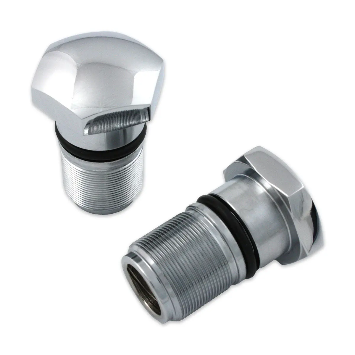35Mm Fork Tube Plug Set Chrome - V-Twin Mfg. 1