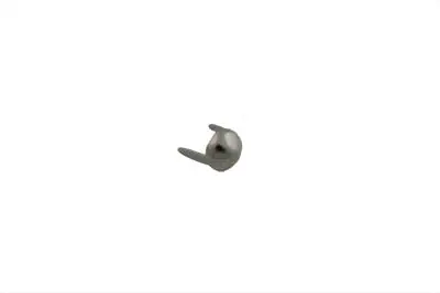 1/4 Inch Pointed Saddlebag Spots Nickel - V-Twin Mfg. 1