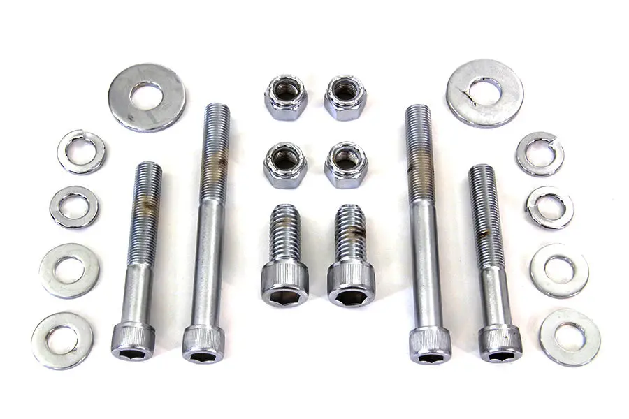 Chrome Engine Case Allen Bolt Kit - V-Twin Mfg. 1