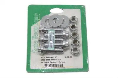 Pulley Bolt Kit Chrome - V-Twin Mfg. 1