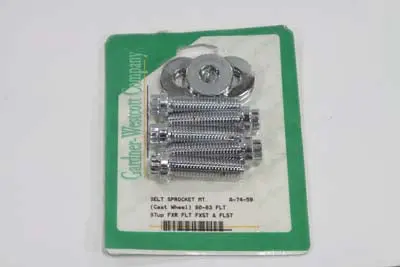 Pulley Bolt Kit Chrome - V-Twin Mfg. 1