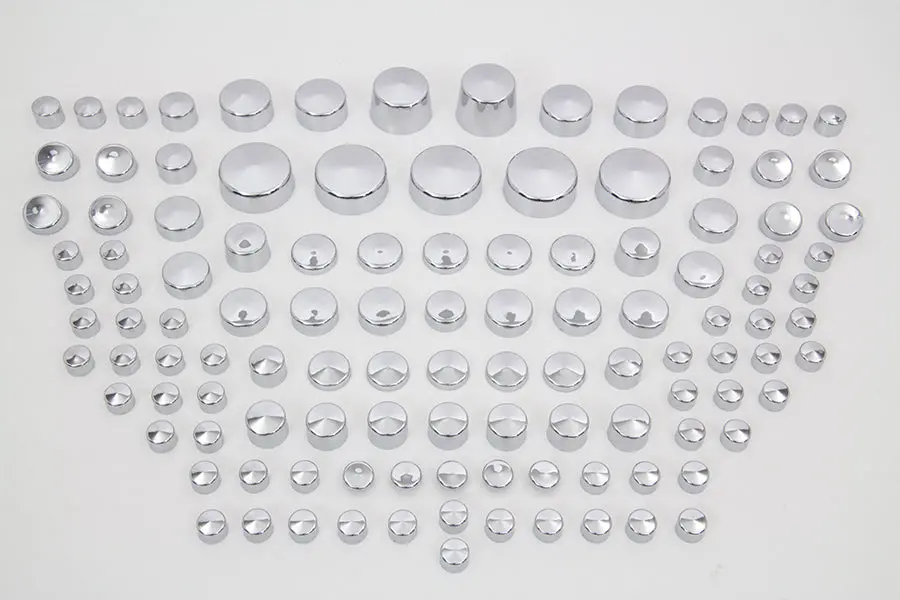 Wyatt Gatling Chrome Bolt Cap 116 Piece Cover Kit - V-Twin Mfg. 1