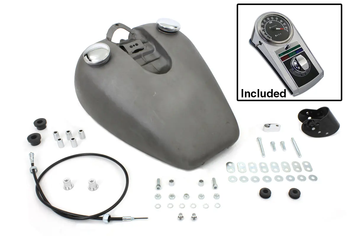 Bobbed 3.2 Gallon Gas Tank Kit - V-Twin Mfg. 1