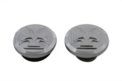 Maltese Style Vented And Non-Vented Billet Gas Cap Set - V-Twin Mfg. 1